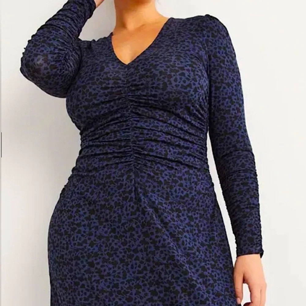 BODEN Ruched Jersey Midi Dress